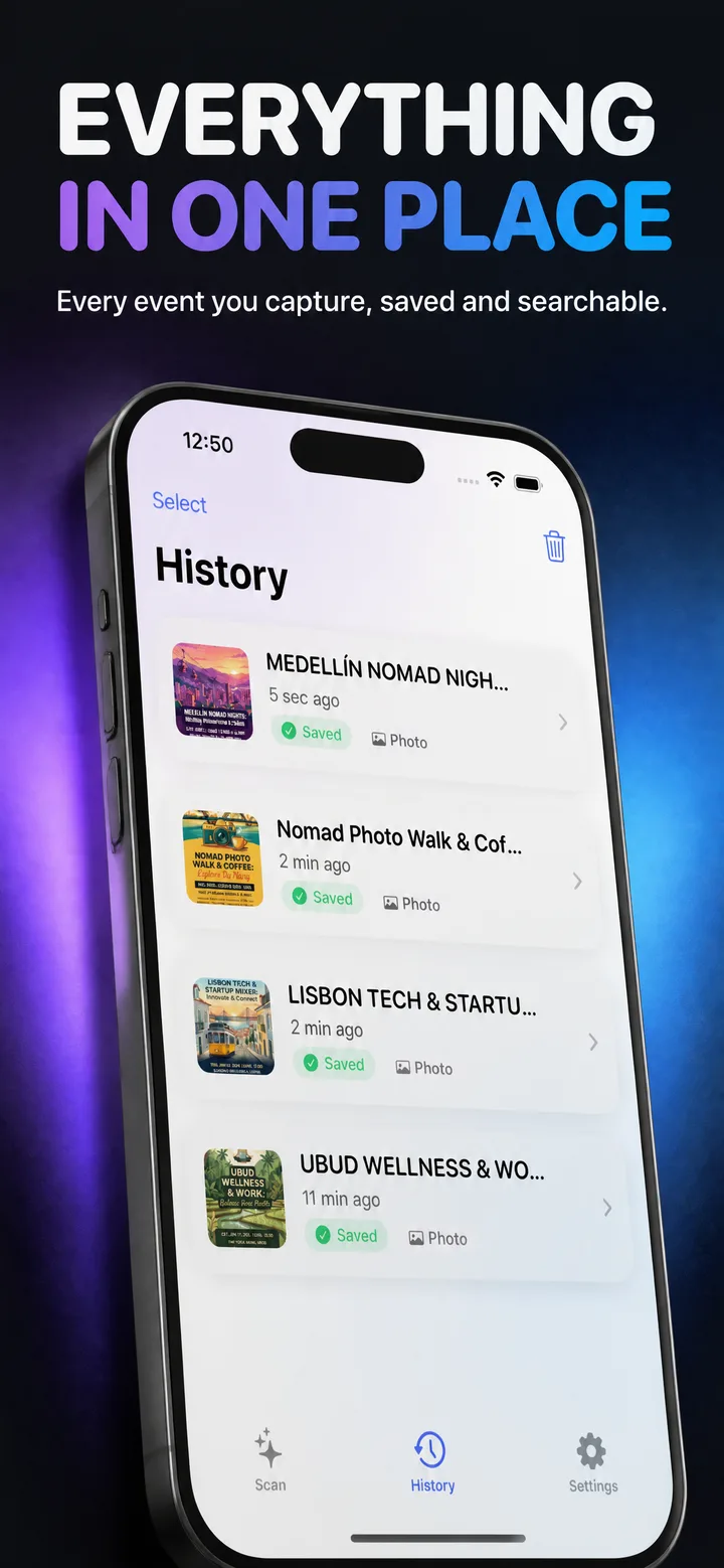 Capture history