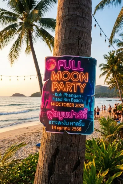 Full Moon Party flyer