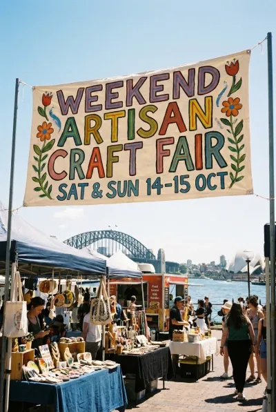 Craft fair banner