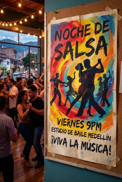 Salsa night flyer
