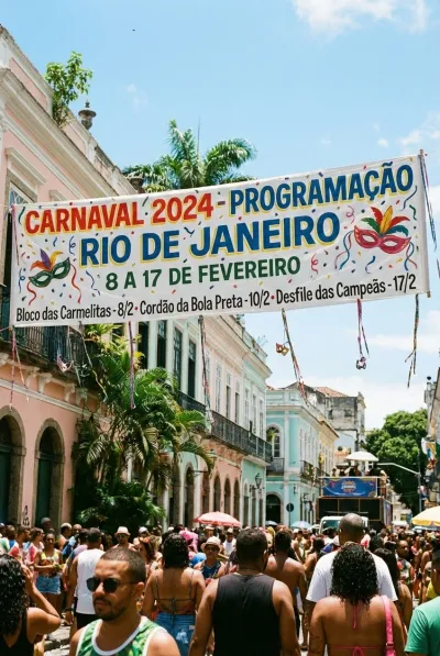 Carnival banner in Rio