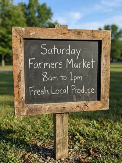 Street farmers market poster